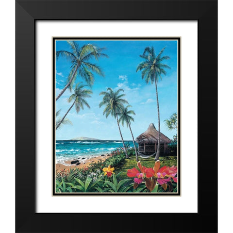 Maui Morning Black Modern Wood Framed Art Print with Double Matting by Westmoreland, Scott
