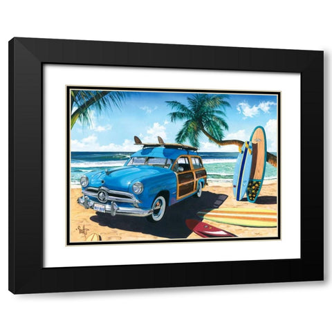Old Friends Black Modern Wood Framed Art Print with Double Matting by Westmoreland, Scott