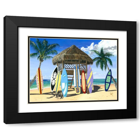 Our Gang Black Modern Wood Framed Art Print with Double Matting by Westmoreland, Scott