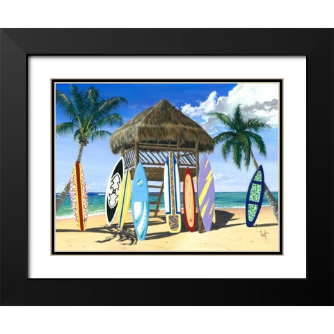 Our Gang Black Modern Wood Framed Art Print with Double Matting by Westmoreland, Scott