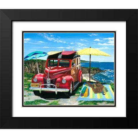 Palisades Picnic Black Modern Wood Framed Art Print with Double Matting by Westmoreland, Scott