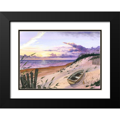 Pastel Point Black Modern Wood Framed Art Print with Double Matting by Westmoreland, Scott