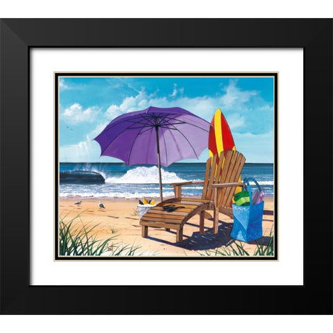 Shore Thing Black Modern Wood Framed Art Print with Double Matting by Westmoreland, Scott
