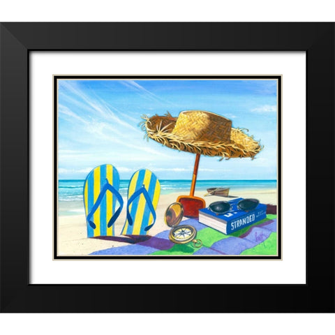 Stranded Black Modern Wood Framed Art Print with Double Matting by Westmoreland, Scott