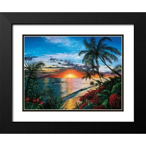 Sunset Serenade Black Modern Wood Framed Art Print with Double Matting by Westmoreland, Scott