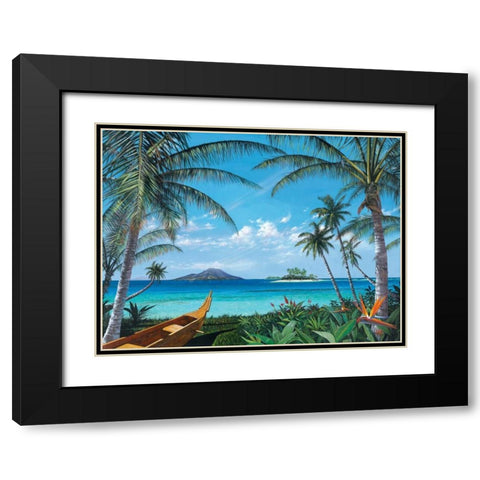 Tropic Travels Black Modern Wood Framed Art Print with Double Matting by Westmoreland, Scott