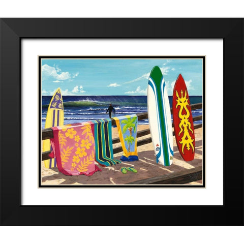 Warm Weather Gear Black Modern Wood Framed Art Print with Double Matting by Westmoreland, Scott