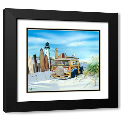 Gâ€™Day Mate Black Modern Wood Framed Art Print with Double Matting by Westmoreland, Scott