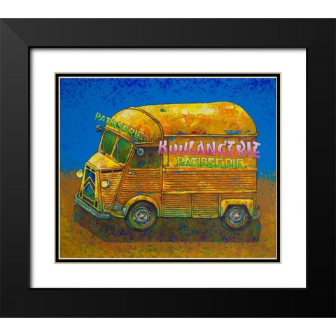 Van Ordinaire Boulangerie Black Modern Wood Framed Art Print with Double Matting by Wilson, Duncan