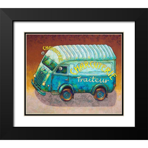 Van Ordinaire Charcuterie Black Modern Wood Framed Art Print with Double Matting by Wilson, Duncan