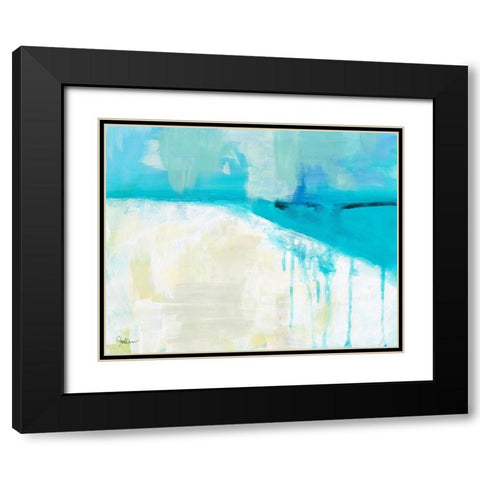 Coastal Blues 1 Black Modern Wood Framed Art Print with Double Matting by Weiss, Jan