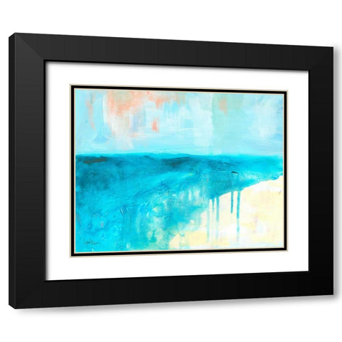 Coastal Blues 2 Black Modern Wood Framed Art Print with Double Matting by Weiss, Jan