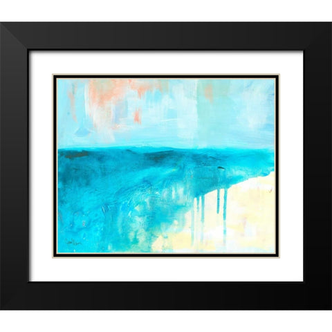 Coastal Blues 2 Black Modern Wood Framed Art Print with Double Matting by Weiss, Jan