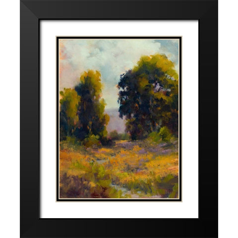 Eucalyptus Path Black Modern Wood Framed Art Print with Double Matting by Weil, Alice