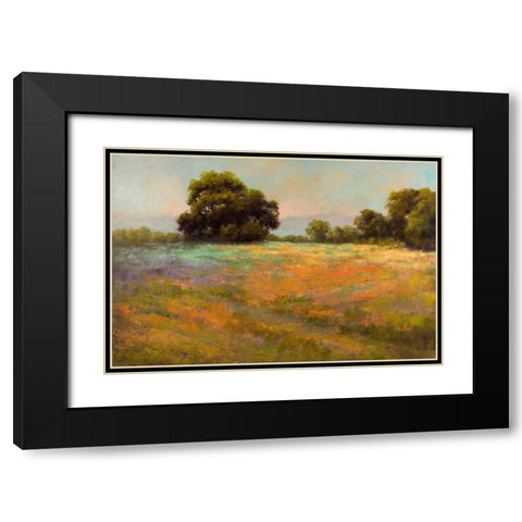 Spring Meadow Black Modern Wood Framed Art Print with Double Matting by Weil, Alice