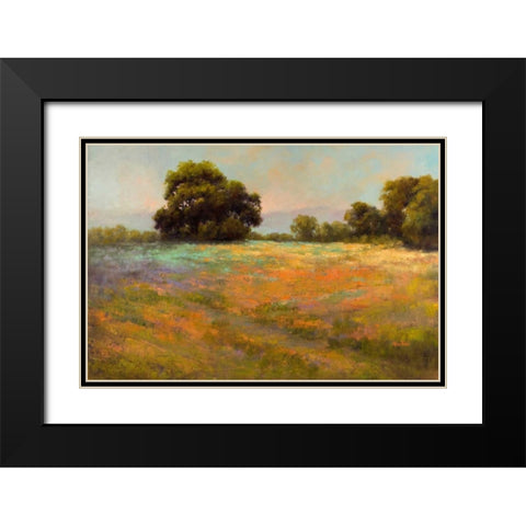 Spring Meadow Black Modern Wood Framed Art Print with Double Matting by Weil, Alice