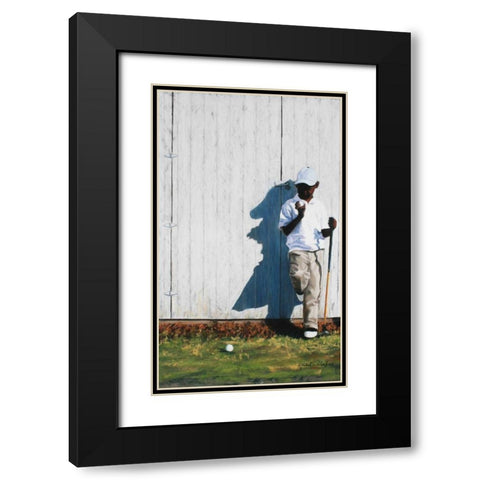 Saturdays Choice Black Modern Wood Framed Art Print with Double Matting by Wilson, Richard