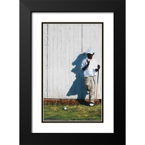 Saturdays Choice Black Modern Wood Framed Art Print with Double Matting by Wilson, Richard