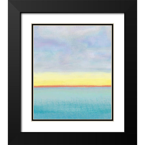Meadow 2 Black Modern Wood Framed Art Print with Double Matting by Weiss, Jan