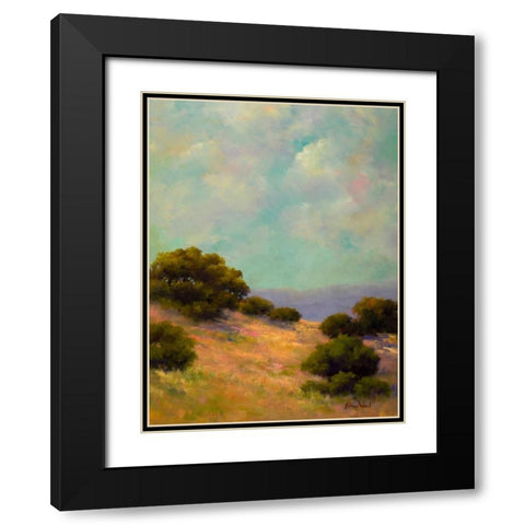 Spring Hill Black Modern Wood Framed Art Print with Double Matting by Weil, Alice