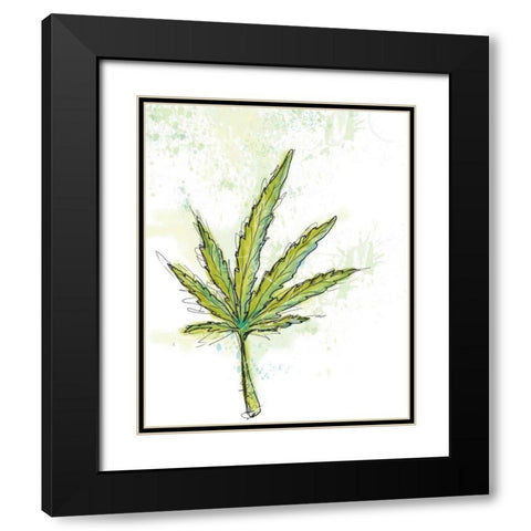 Northern Lights Black Modern Wood Framed Art Print with Double Matting by Weiss, Jan