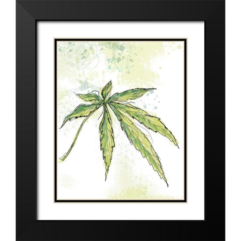 Blue Dream Black Modern Wood Framed Art Print with Double Matting by Weiss, Jan