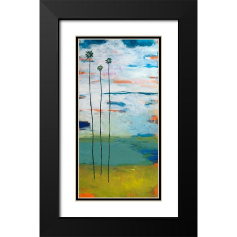 Desert Palms Black Modern Wood Framed Art Print with Double Matting by Weiss, Jan