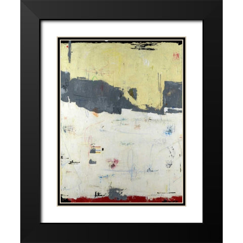 Shift Black Modern Wood Framed Art Print with Double Matting by Weaverling, Julie