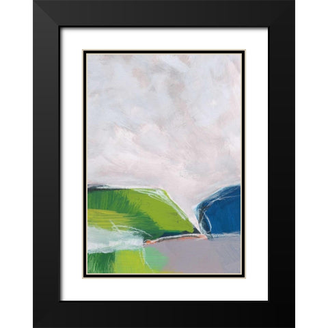 Landscape No. 94 Black Modern Wood Framed Art Print with Double Matting by Weiss, Jan