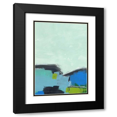 Landscape No. 98 Black Modern Wood Framed Art Print with Double Matting by Weiss, Jan