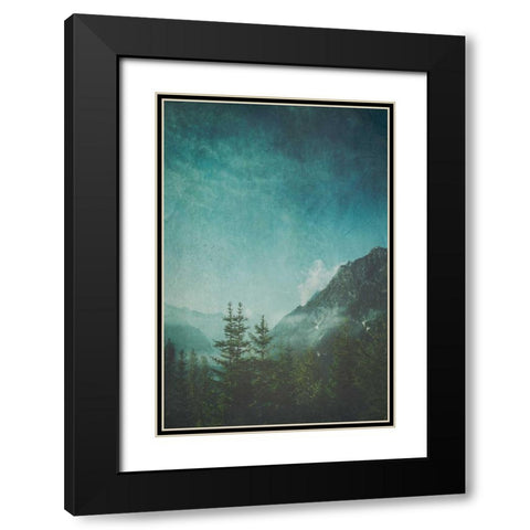 Valley View Black Modern Wood Framed Art Print with Double Matting by Wuestenhagen, Dirk