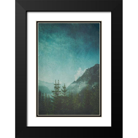 Valley View Black Modern Wood Framed Art Print with Double Matting by Wuestenhagen, Dirk