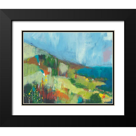 Pacific Coast Black Modern Wood Framed Art Print with Double Matting by Weiss, Jan
