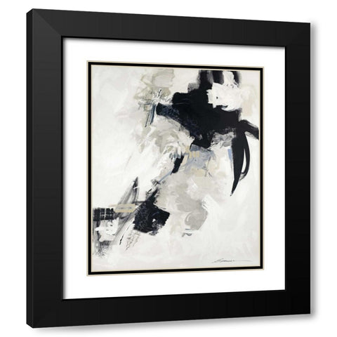 Puffs and Gusts Black Modern Wood Framed Art Print with Double Matting by Wild, Beau