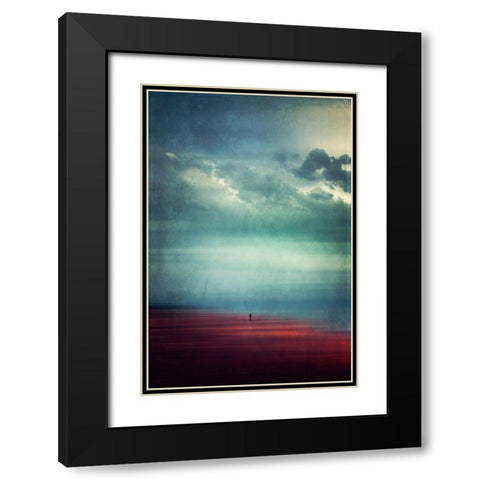 Enjoying Silence Black Modern Wood Framed Art Print with Double Matting by Wuestenhagen, Dirk