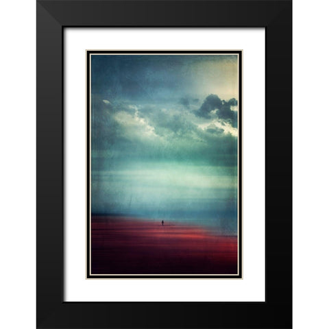 Enjoying Silence Black Modern Wood Framed Art Print with Double Matting by Wuestenhagen, Dirk