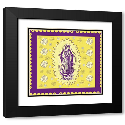 Purple Mary Black Modern Wood Framed Art Print with Double Matting by Wiley, Marta