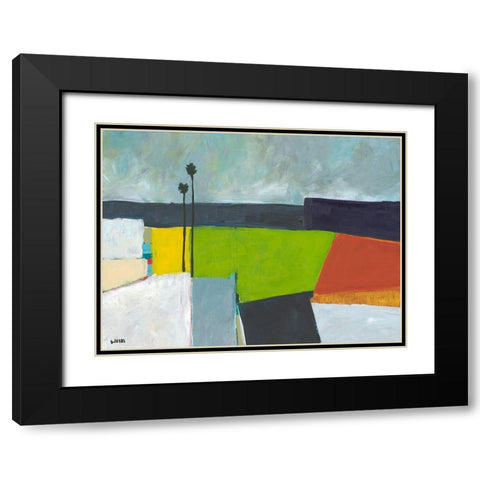 Composed Earth Black Modern Wood Framed Art Print with Double Matting by Weiss, Jan