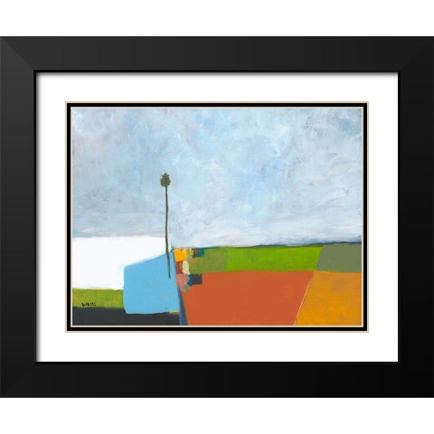 Under a Stormy Sky Black Modern Wood Framed Art Print with Double Matting by Weiss, Jan