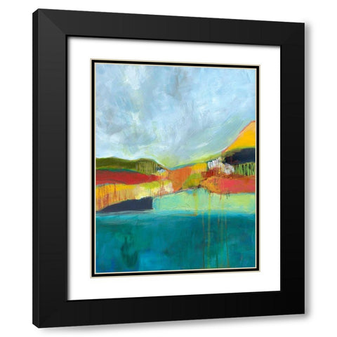 View across the Bay Black Modern Wood Framed Art Print with Double Matting by Weiss, Jan
