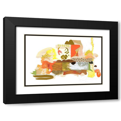 Papers No. 53 Black Modern Wood Framed Art Print with Double Matting by Wheeler, Erin McClusky