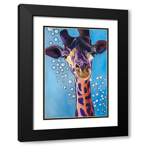 Big Heart Black Modern Wood Framed Art Print with Double Matting by Wronski, Kathryn