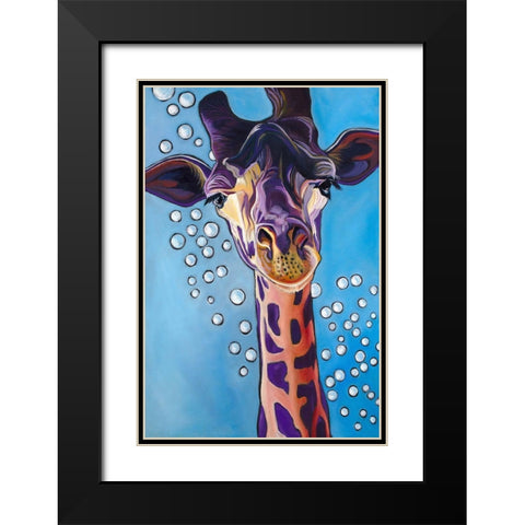 Big Heart Black Modern Wood Framed Art Print with Double Matting by Wronski, Kathryn