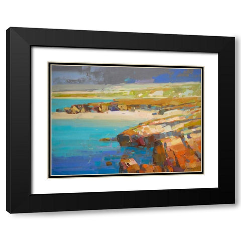 Ocean Side Black Modern Wood Framed Art Print with Double Matting by Yeremyan, Vahe
