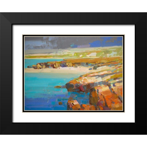 Ocean Side Black Modern Wood Framed Art Print with Double Matting by Yeremyan, Vahe