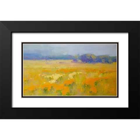 Meadow 1 Black Modern Wood Framed Art Print with Double Matting by Yeremyan, Vahe