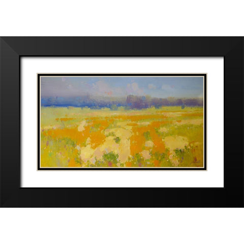 Meadow 2 Black Modern Wood Framed Art Print with Double Matting by Yeremyan, Vahe
