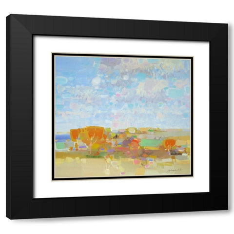 Autumn Colors Black Modern Wood Framed Art Print with Double Matting by Yeremyan, Vahe