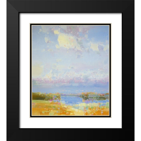 Delight of Morning Black Modern Wood Framed Art Print with Double Matting by Yeremyan, Vahe