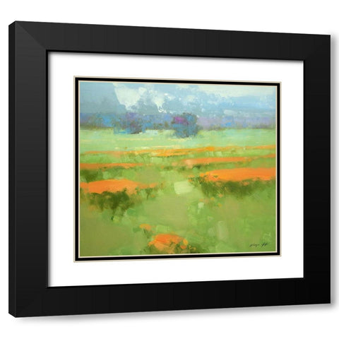Meadow Black Modern Wood Framed Art Print with Double Matting by Yeremyan, Vahe